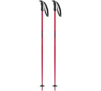 ATOMIC AMT Bâtons De Ski Rouges De 125 cm De Long, en Aluminium De Qualité Supérieure 3*, Poignée Ergonomique sur Le Bâton, Dragonne Réglable, Bâtons avec Rondelle De 60 mm
