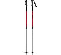 ATOMIC BCT Touring Bâtons de Ski réglables de 110 à 135 cm, en Aluminium, avec poignée Ergonomique, équipement de Ski de randonnée, Rouges/argentés