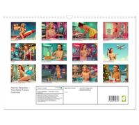 Atomic Beauties - The Retro Future Calendar (Wandkalender 2026 DIN A3 quer), CALVENDO Monatskalender: Ein glamouröser Retro-Futurismus-Kalender, in ... auf die funkelnde Welt des Atompunk treffen.