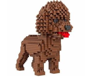Atomic Building Chien Caniche ou Poodle. Figure à Assembler avec des nanoblocs. 950 pièces.