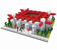Atomic Building Modèle D’Architecture À Construire avec des Mini-Blocs, Design Réaliste De Terrain De Football. Collection des Stades D’Élite du Monde. Stade San Siro À Milan, Italie.