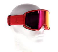 ATOMIC Four HD Masque De Ski Blanc, Lunettes De Ski Aux Couleurs Contrastées, Lunettes De Snowboard Haute Qualité, Monture Live Fit, Grand Champ De Vision
