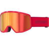 ATOMIC Four HD Masque De Ski Blanc, Lunettes De Ski Aux Couleurs Contrastées, Lunettes De Snowboard Haute Qualité, Monture Live Fit, Grand Champ De Vision