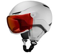 Atomic - Kid's Revent Visor Junior - Casque de ski - S - 51-55 cm - white heather / red flash