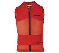 Atomic Live Shield Vest JR Gilet De Protection De Ski Enfant, Taille S, Avec Ceinture, Vêtement De Protection De Ski Élastique En Lycra Stretch 4 Directions Et Maille, Respirant