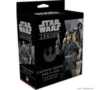 Atomic Mass Games , Cassian Andor and K-2SO Commander Expansion: Star Wars Legion, Miniatures Game, Ages 14+, 2 Players, 120-180 Minutes Playing Time
