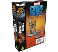 Atomic Mass Games , Marvel Crisis Protocol: Character Pack: Rocket and Groot , Miniatures Game , Ages 10+ , 2+ Players , 45 Minutes Playing Time