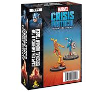 Atomic Mass Games Figurine Captain America Human Torch Mcp & The Original Multicolore Enfants