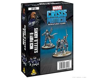 Atomic Mass Games, Nick Fury and S.H.I.E.L.D. Agents : Marvel Crisis Protocol, Jeu de Miniatures, à partir de 14 Ans, 2 Joueurs, 45 Minutes de Temps de Jeu, Multicolore, Lot de 2 Personnages, FFGCP55