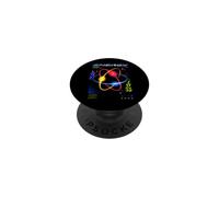 Atomic Orbit Energy Power Unlimited Y2K Chrome PopSockets PopGrip Adhésif