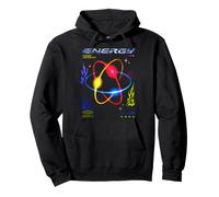 Atomic Orbit Energy Power Unlimited Y2K Chrome Sweat à Capuche