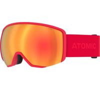 ATOMIC Revent L HD Masque De Ski Rouge, Lunettes De Ski Aux Couleurs Contrastées, Lunettes De Snowboard Haute Qualité, Monture Live Fit, Masque De Ski Double Écran