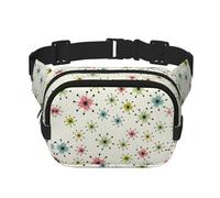 Atomic Sac banane carré double couche avec imprimé étoiles Unisexe Noir Taille unique, Noir, One Size