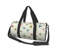 Atomic Sac de voyage rond en toile imperméable et résistant aux déchirures Motif étoiles