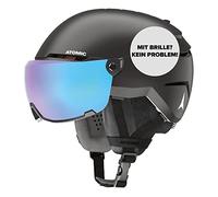 Atomic Savor Visor Stereo Casque De Ski avec Visière, Absorption Maximale des Chocs, Système De Ventilation Active Aircon, Miroir Haut De Gamme pour Une Visibilité Parfaite