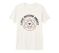 Atomic Sign Molécule Cœur - I Love Nuclear Energy Teachers T-Shirt Haut de Gamme