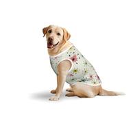 Atomic Stars Débardeur d'été léger sans manches pour animaux de compagnie Motif rétro Taille M et L