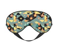 Atomic Stars Masque pour les yeux doux et léger avec imprimé étoiles rétro Idéal pour le sommeil et la sieste