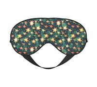 Atomic Stars Masque pour les yeux doux et respirant avec imprimé imprimé rétro Idéal pour la sieste et la méditation
