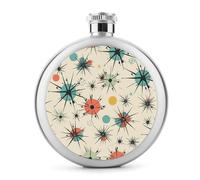Atomic Stars Petite flasque à whisky portable en acier inoxydable anti-fuite pour fête de mariage, témoin d'honneur, cadeau de demoiselle d'honneur - 140 ml