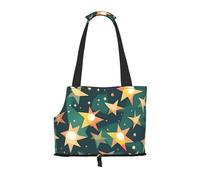 Atomic Stars Sac de transport pour petits chiens, chats et lapins Motif imprimé rétro