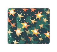 Atomic Stars Tapis de souris rectangulaire imprimé rétro pour ordinateur portable, 25,4 x 30,5 cm