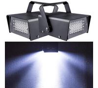 Atomic Strobe, Flash, Super Lumineux Clignotant, Lumière LED Blanche 32 Pièces pour Discothèque, Salle de Bal, KTV, DJ, Club, Fête Musicale, Mariage
