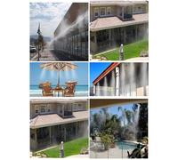 Atomiseur de brumisation d'eau électrique Système de refroidissement Arroseur Jardin Eau Buses de plantes Arrosage goutte à goutte Raccords en laiton Brumisation