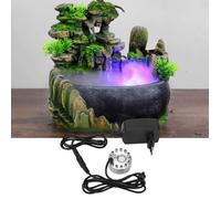 Atomiseur de fontaine d'eau - KIMISS - Mini Brumisateur - 12 Lumières - Électronique - Refroidit l'air