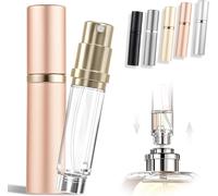 Atomiseur De Parfum Portable Rechargeable - Flacon Pulvérisateur De Voyage Vide De 5 Ml, Nano - Brume, Remplissage Par Le Bas, Distributeur De Cologne De Poche Pour Homme Et Femme (Or Rose, Ca)