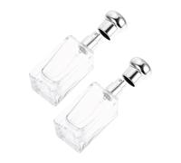 Atomiseur Paquet de 2 flacons de parfum en verre transparent vaporisateur 30 ml vide rechargeable atomiseur de parfum portable parfum liquide vaporisateur à brume fine distributeur Pulverisateur
