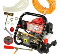 Atomiseur Pulvérisateur Nébuliseur à éclater | Moteur 2 Temps | 25 bar | 12 L/min | Tuyau Lancia 10 m | Pompe à motopompe Désherbage