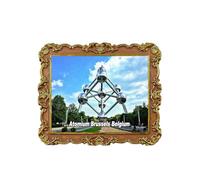 Atomium Bruxelles Belgique Aimant de réfrigérateur 3D Souvenir de voyage Décoration de réfrigérateur Autocollant magnétique Craft Collection