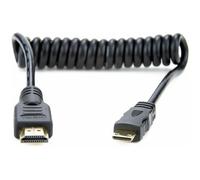 Atomos câble spiralé mini HDMI vers HDMI droit 30-45 cm