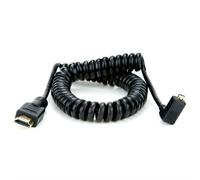 Atomos Coiled Right-Angle Micro HDMI to Full HDMI (50cm)