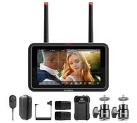 Atomos Ninja TX GO Lot de 2 moniteurs-enregistreurs HDMI CFexpress Wi-Fi - Écran tactile HDR avec kit d'alimentation universel Atomos et support de griffe en alliage d'aluminium de 6,35 mm
