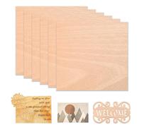ATOMSTACK 6 Pcs Contreplaqué contreplaqué d'acajou 12 ""x 12"" bois non fini pour Gravure au Laser CNC découpe artisanat peinture