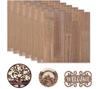 ATOMSTACK 6 Pcs Contreplaqué épissé en noyer noir 12 ""x 12"" bois non fini pour l'artisanat découpe Laser gravure laser DIY