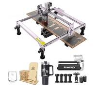 ATOMSTACK A 5Pro 40 W Machine de gravure laser avec rouleau rotatif R3 Pro, graveur laser haute performance 5,5 W, découpe laser focalisée 0,2 mm² pour contreplaqué, acrylique, papier, cuir