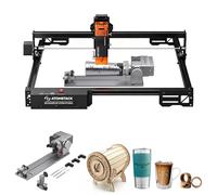 ATOMSTACK A10 PRO V2 Machine de gravure laser 12 W avec rouleau à disque à griffe R8, point de 0,06 mm, gravure laser de haute précision, pour bois, métal, verre, bricolage