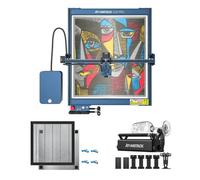 ATOMSTACK A20 Pro Gravure laser 20W avec système d'assistance à l'air F30 Pro,jeu de rouleaux R3Pro,table en nid d'abeille 400x400mm