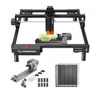 ATOMSTACK A20 Pro V2 20 W de puissance de sortie, graveur laser, avec mandrin rotatif R8 et lit laser en nid d'abeille F4, gravure par application, pour bois, métal, acrylique