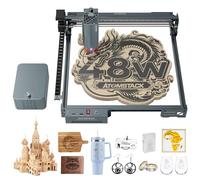 ATOMSTACK A40 PRO V2 Graveur Laser 40W/20W avec Air Assist 60L/min, Découpeur Laser Haute Précision 500mm/s, Mise au Point Automatique, Machine CNC pour Métal, Bois, Acrylique, Cuir, 400x385mm