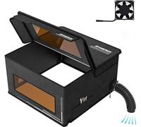 ATOMSTACK FB2 Enclosure pour Machine à Graveur Laser, Boîtier de Gravure Laser, 760 x 740 x 420 mm, Boîtier de Protection Pliable, Avec Ventilateur et Tube, Anti-fumée, Protection des Yeux
