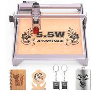ATOMSTACK Graveur laser machine de découpe et de gravure laser A5 P série puissance de sortie 5W-5.5W protection des yeux à mise au point fixe, graveur laser à spot comprimé