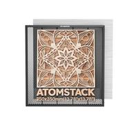 ATOMSTACK Lit laser en nid d'abeille F2N 350 × 350 mm, conçu pour les stations de travail de gravure laser. Dispose d'une coque en métal compatible avec la plupart des machines de gravure.