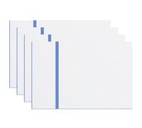 ATOMSTACK Lot de 4 plaques acryliques - 30 x 20 cm - Pour machine de gravure laser - Plaque acrylique personnalisée - Plaque nominative pour panneaux, bricolage, affichage (Blanc-Bleu)