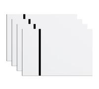 ATOMSTACK Lot de 4 plaques gravées au laser bicolore 30 x 20 cm pour panneau de jardin, de cour, de bureau, plaque murale, plaque blanche, gravée au laser, noire