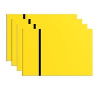 ATOMSTACK Lot de 4 plaques laser bicolores 20 x 30 cm pour panneau de jardin, cour, bureau, plaque murale, logo de plaque de rue (plaque jaune avec gravure noire)