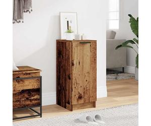 ATOMSTACK MAKER Armoire à chaussures à 4 compartiments avec porte anti-poussière, matériau en bois vieilli, 29,5 x 35 x 70 cm, peu encombrant, pour couloir et entrée - Charge maximale de 60 kg, facile
